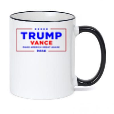 Trump Vance 2024 Pocket Print 11oz Black Color Changing Mug