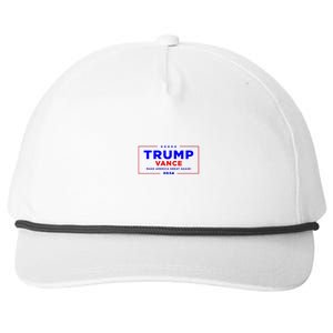 Trump Vance 2024 Pocket Print Snapback Five-Panel Rope Hat