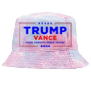 Trump Vance 2024 Pocket Print Tie-Dyed Bucket Hat