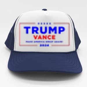 Trump Vance 2024 Pocket Print Trucker Hat