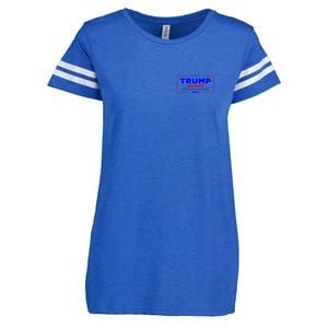 Trump Vance 2024 Pocket Print Enza Ladies Jersey Football T-Shirt