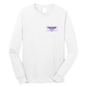 Trump Vance 2024 Pocket Print Long Sleeve Shirt