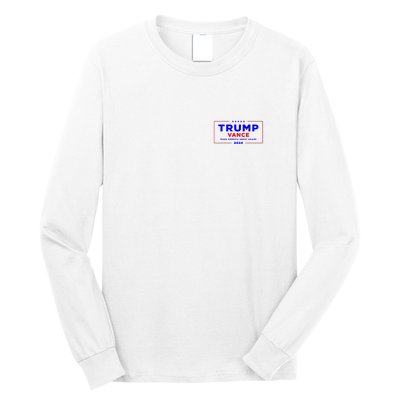 Trump Vance 2024 Pocket Print Long Sleeve Shirt