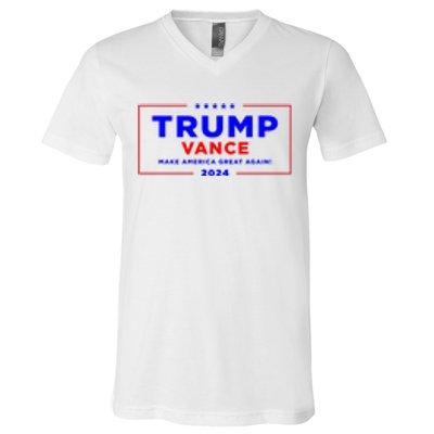 Trump Vance 2024 Pocket Print V-Neck T-Shirt