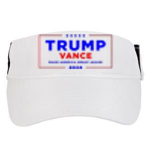 Trump Vance 2024 Pocket Print Adult Drive Performance Visor