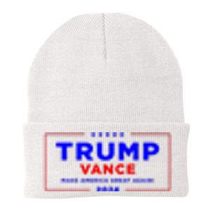 Trump Vance 2024 Pocket Print Knit Cap Winter Beanie