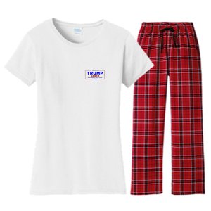 Trump Vance 2024 Pocket Print Women's Flannel Pajama Set