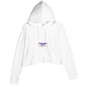 Trump Vance 2024 Pocket Print Crop Fleece Hoodie