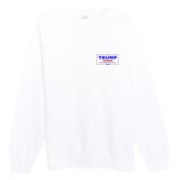 Trump Vance 2024 Pocket Print Premium Crewneck Sweatshirt