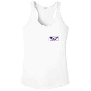 Trump Vance 2024 Pocket Print Ladies PosiCharge Competitor Racerback Tank