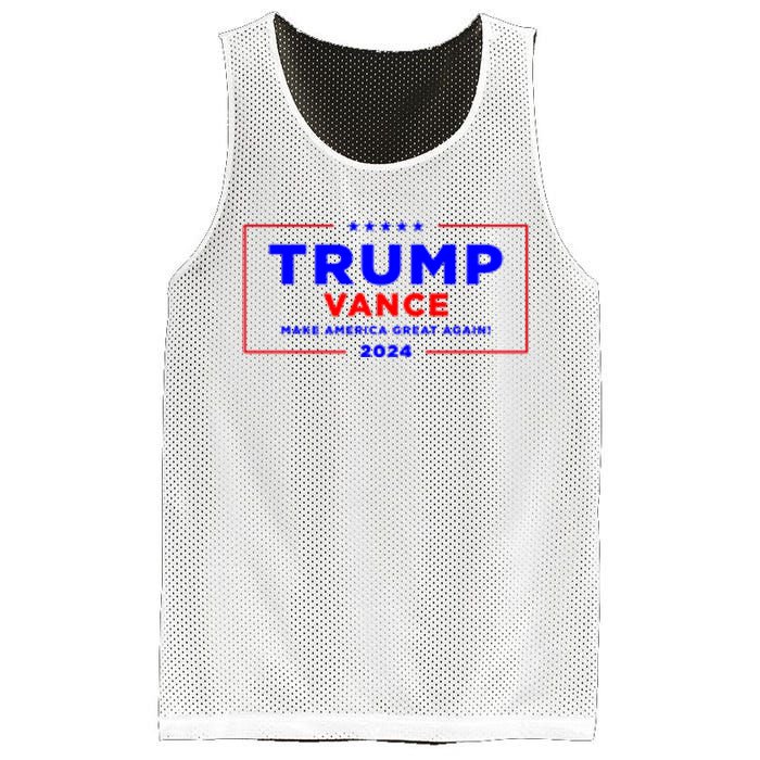 Trump Vance 2024 Pocket Print Mesh Reversible Basketball Jersey Tank