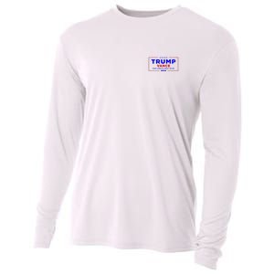 Trump Vance 2024 Pocket Print Cooling Performance Long Sleeve Crew