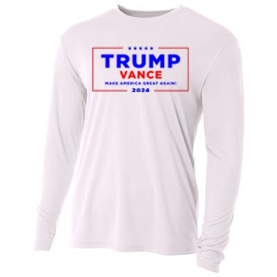 Trump Vance 2024 Pocket Print Cooling Performance Long Sleeve Crew