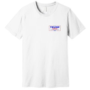 Trump Vance 2024 Pocket Print Premium T-Shirt