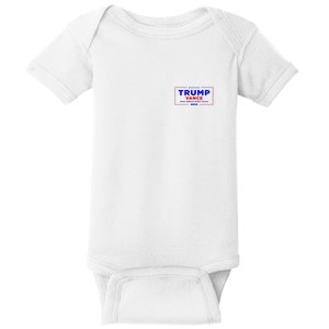 Trump Vance 2024 Pocket Print Baby Bodysuit