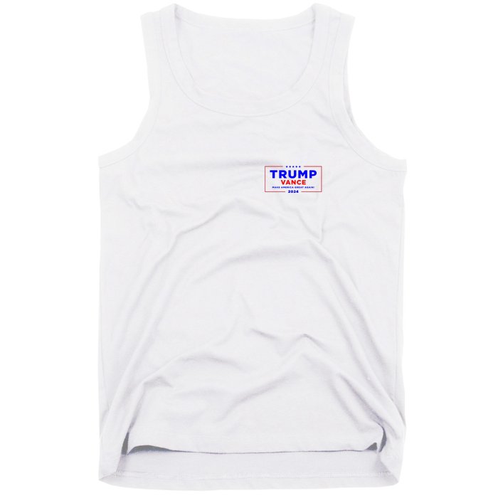 Trump Vance 2024 Pocket Print Tank Top