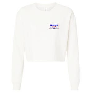 Trump Vance 2024 Pocket Print Cropped Pullover Crew