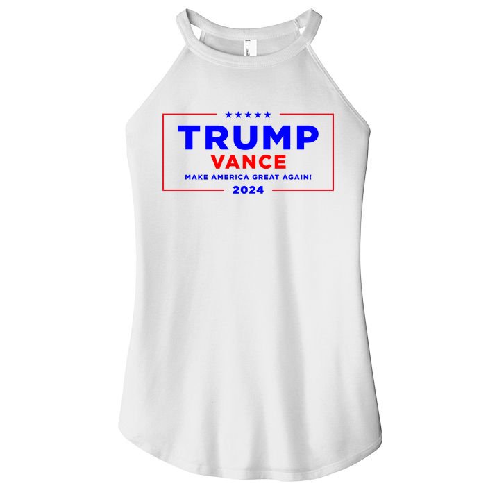Trump Vance 2024 Pocket Print Women's Perfect Tri Rocker Tank