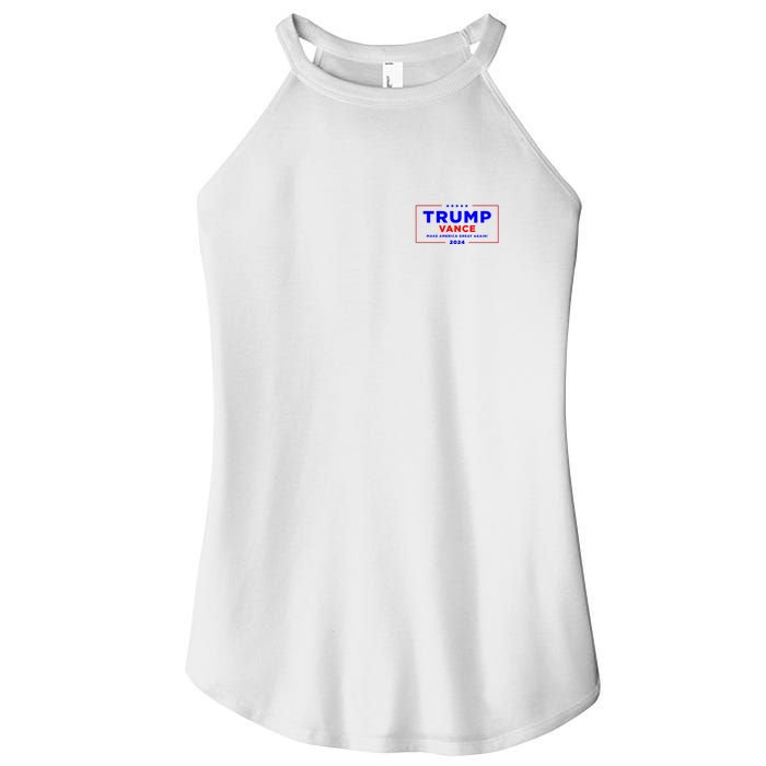 Trump Vance 2024 Pocket Print Women's Perfect Tri Rocker Tank