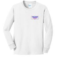 Trump Vance 2024 Pocket Print Kids Long Sleeve Shirt