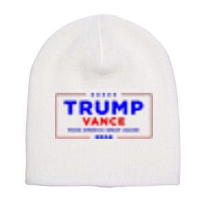 Trump Vance 2024 Pocket Print Short Acrylic Beanie