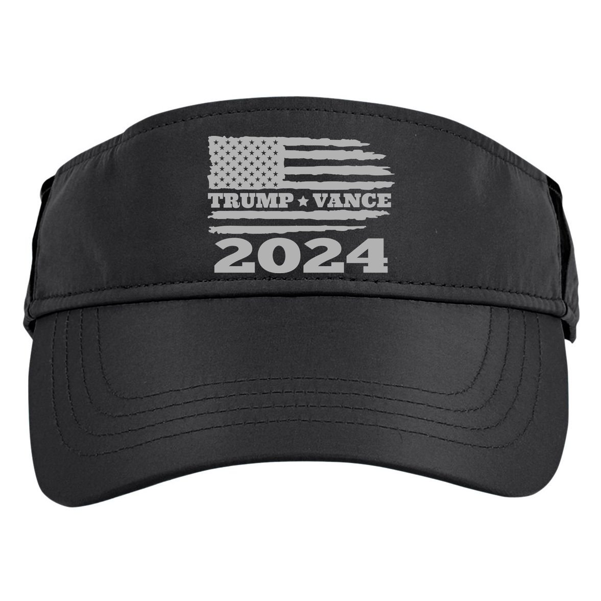 Trump Vance 2024 Gray Style Adult Drive Performance Visor