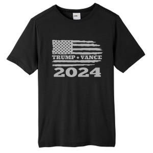 Trump Vance 2024 Gray Style Tall Fusion ChromaSoft Performance T-Shirt