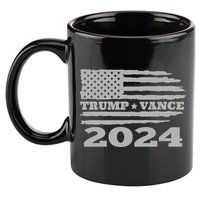 Trump Vance 2024 Gray Style 11oz C Handle Ceramic Mug