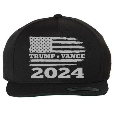 Trump Vance 2024 Gray Style Wool Snapback Cap