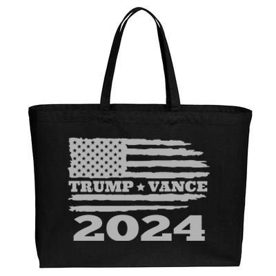 Trump Vance 2024 Gray Style Cotton Canvas Jumbo Tote