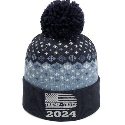 Trump Vance 2024 Gray Style The Baniff Cuffed Pom Beanie