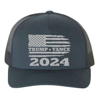 Trump Vance 2024 Gray Style Yupoong Adult 5-Panel Trucker Hat