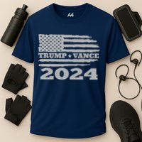 Trump Vance 2024 Gray Style Cooling Performance Crew T-Shirt