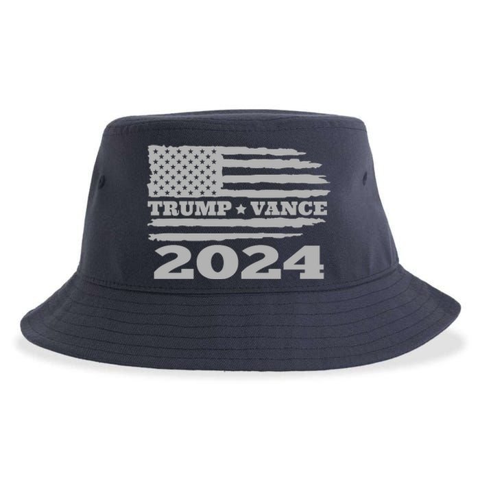 Trump Vance 2024 Gray Style Sustainable Bucket Hat