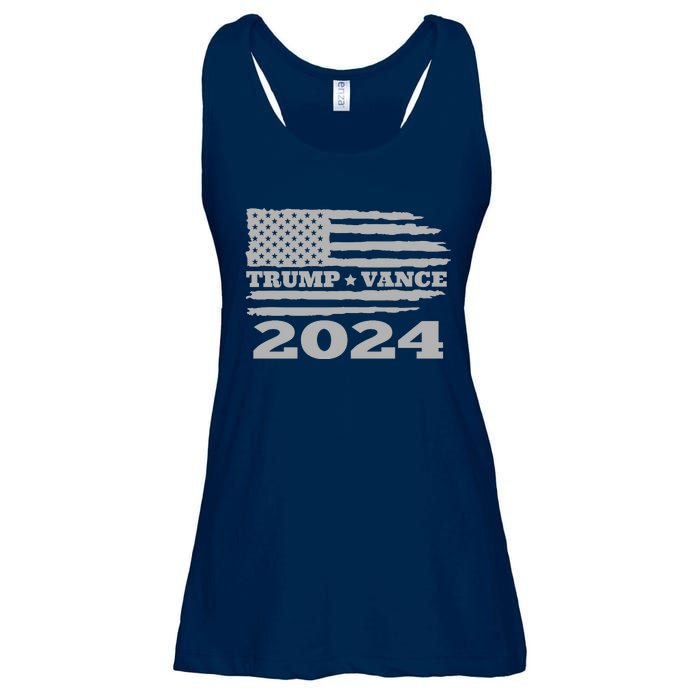 Trump Vance 2024 Gray Style Ladies Essential Flowy Tank