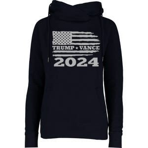 Trump Vance 2024 Gray Style Womens Funnel Neck Pullover Hood