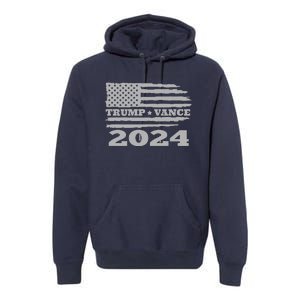 Trump Vance 2024 Gray Style Premium Hoodie