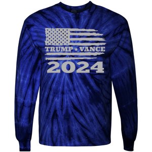 Trump Vance 2024 Gray Style Tie-Dye Long Sleeve Shirt