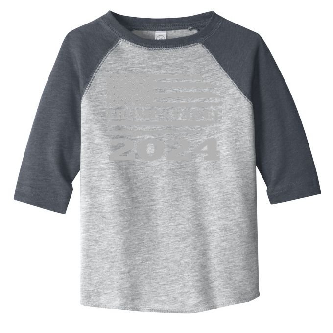 Trump Vance 2024 Gray Style Toddler Fine Jersey T-Shirt