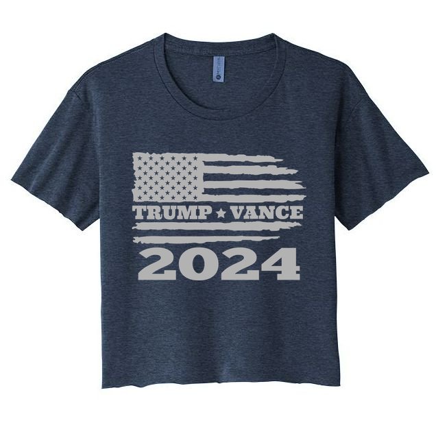 Trump Vance 2024 Gray Style Crop Top