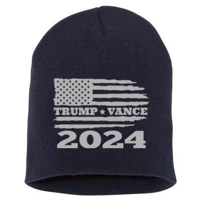 Trump Vance 2024 Gray Style Short Acrylic Beanie