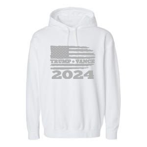 Trump Vance 2024 Gray Style Garment-Dyed Fleece Hoodie