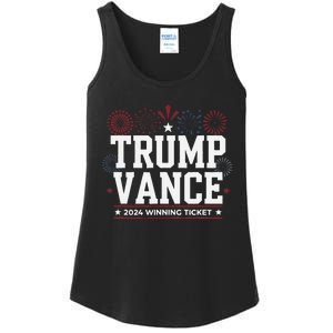 Trump Vance 2024 Winning Ticket Trump Won Ladies Essential Tank