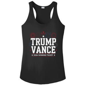 Trump Vance 2024 Winning Ticket Trump Won Ladies PosiCharge Competitor Racerback Tank