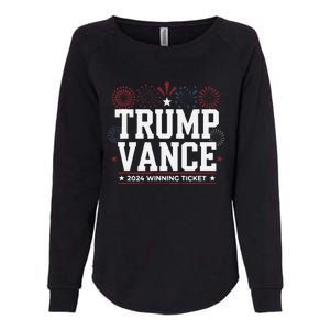 Trump Vance 2024 Winning Ticket Trump Won Womens California Wash Sweatshirt