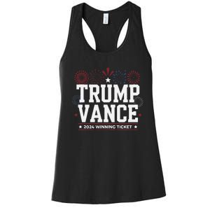 Trump Vance 2024 Winning Ticket Trump Won Women's Racerback Tank