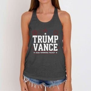 Trump Vance 2024 Winning Ticket Trump Won Women's Knotted Racerback Tank