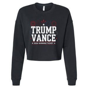 Trump Vance 2024 Winning Ticket Trump Won Cropped Pullover Crew