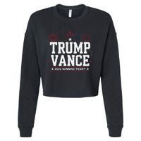 Trump Vance 2024 Winning Ticket Trump Won Cropped Pullover Crew