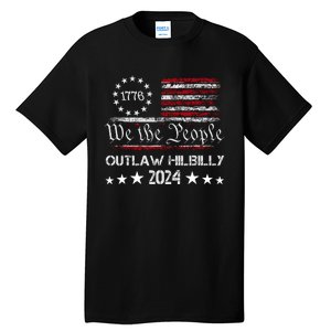 Trump Vance 2024 Funny Outlaw Hillbilly Tall T-Shirt